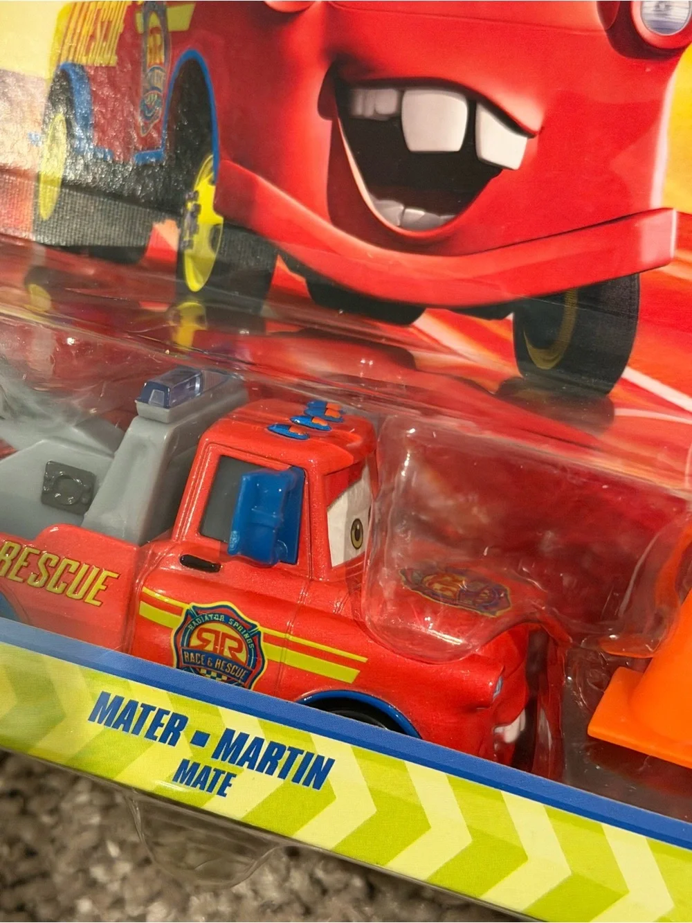 2026 Disney Pixar Cars Tow Mate (Race & Rescue) Diecast car with traffic cone